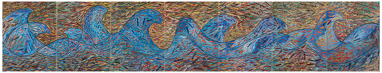 Wave, septet: 30x154, acrly/ppr