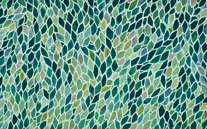 Green    26x40   paint on paper collage